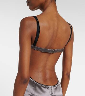 Open-back satin midi dress | The Attico