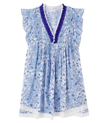 Sasha floral pleated dress | Poupette St Barth Kids