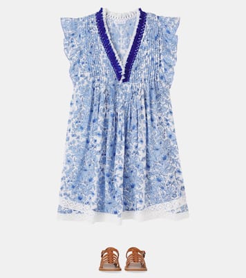 Sasha floral pleated dress | Poupette St Barth Kids