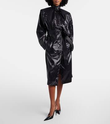 Gabardina con cinturón y lazo | Saint Laurent