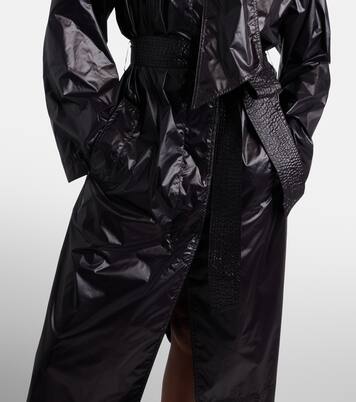 Gabardina con cinturón y lazo | Saint Laurent