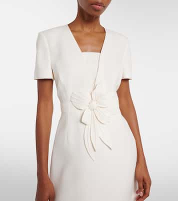 Cady Couture floral-appliqué midi dress | Valentino