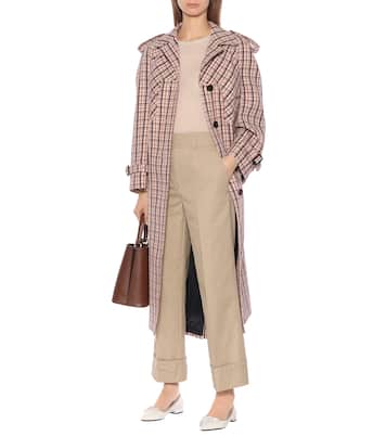 Pantalones rectos de algodón | Prada