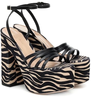 Sandali Ursula 150 in pelle con platform | Gianvito Rossi