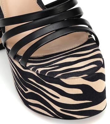 Sandali Ursula 150 in pelle con platform | Gianvito Rossi