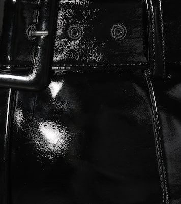 High-rise faux patent-leather pants | Self-Portrait