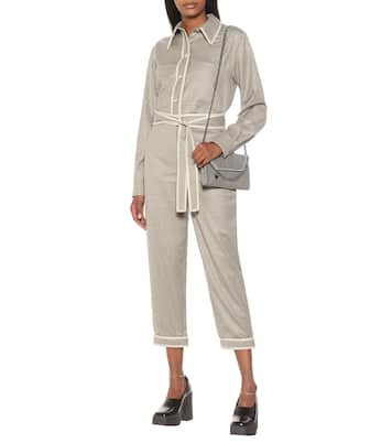 Wool flannel carrot cropped pants | Stella McCartney