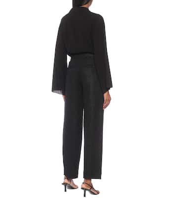 Hose Nicola aus Tweed | Deveaux New York