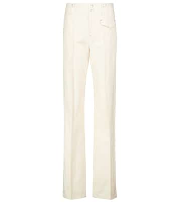 Dilirok high-rise straight cotton pants | Isabel Marant