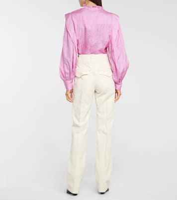 Dilirok high-rise straight cotton pants | Isabel Marant