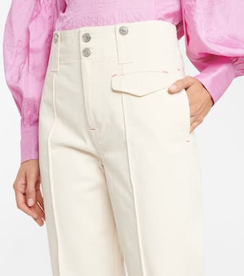Dilirok high-rise straight cotton pants | Isabel Marant