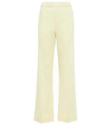 Pantalon ample à taille haute en coton mélangé | Jil Sander