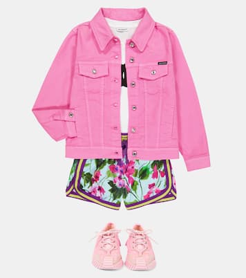 Costume da bagno con stampa floreale | Dolce&Gabbana Kids