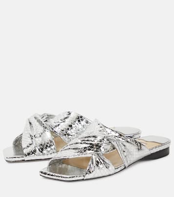 Narisa flat leather sandals | Jimmy Choo