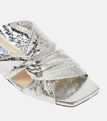 Narisa flat leather sandals | Jimmy Choo