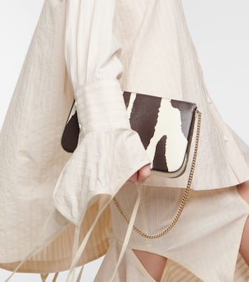 Clutch Loubila in pelle con stampa zebrata | Christian Louboutin