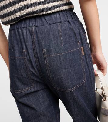 Jean tapered à ornements | Brunello Cucinelli