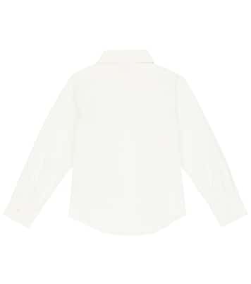 Camisa de algodón con logo | Balmain Kids