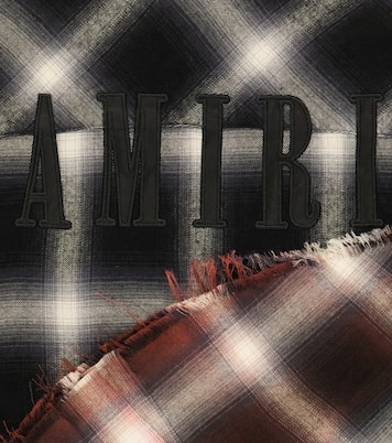 Degradé checked cotton shirt | Amiri Kids