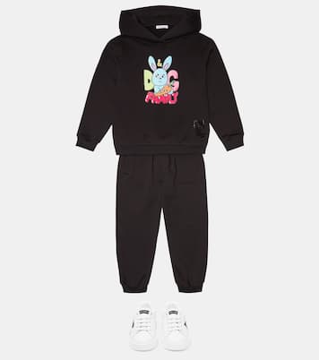 Cartoon cotton hoodie | Dolce&Gabbana Kids
