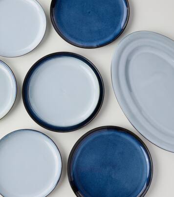 Set de 8 assiettes et 1 assiette de présentation Pure | Serax
