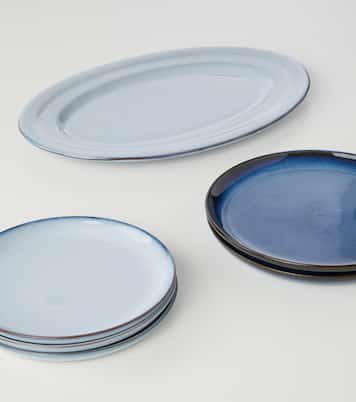 Set de 8 assiettes et 1 assiette de présentation Pure | Serax