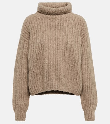 Ribbed-knit cashmere turtleneck sweater | Loro Piana