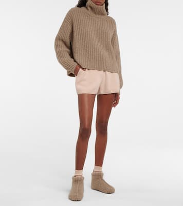 Ribbed-knit cashmere turtleneck sweater | Loro Piana