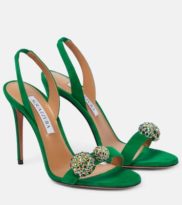Sandales Love Bubble en daim à ornements | Aquazzura
