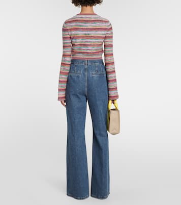 Striped wool and cashmere top | Chloé