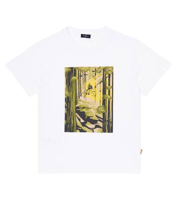 Camiseta en jersey de algodón estampada | Il Gufo