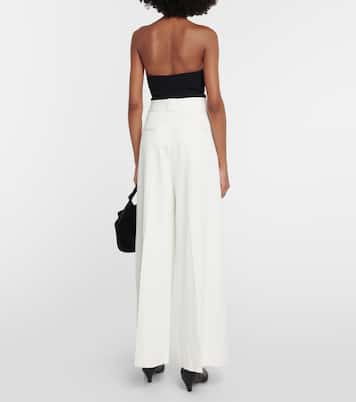 Pantalones anchos Rico de tiro alto | Khaite