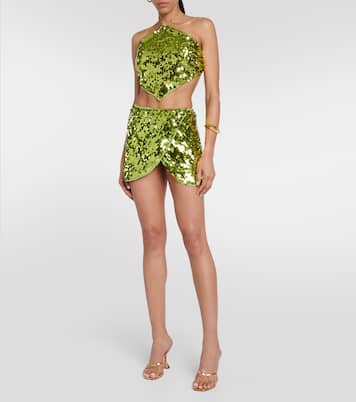 Sequin-embellished miniskirt | Oséree