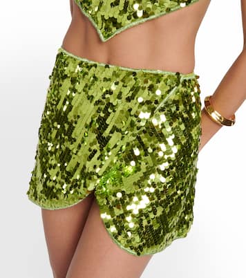 Sequin-embellished miniskirt | Oséree