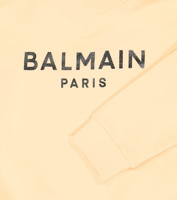 Sudadera en jersey de algodón con logo | Balmain Kids