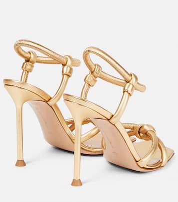 Sandalias Juno de piel metalizada | Gianvito Rossi