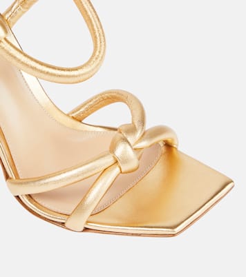 Sandalias Juno de piel metalizada | Gianvito Rossi