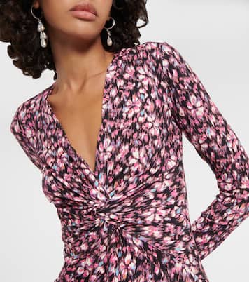 Abito midi Lania in jersey con stampa | Marant Etoile