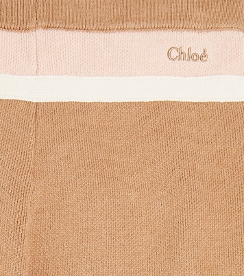 Pantalon de survêtement en coton et laine | Chloé Kids