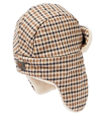 Checked cotton-blend hat | Il Gufo