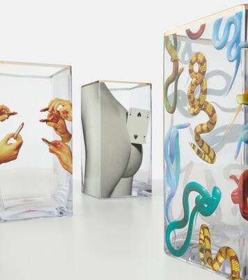 x Toiletpaper Two of Spades Large glass vase | Seletti