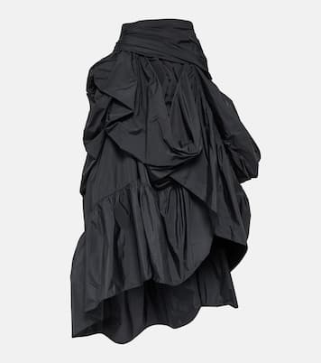 Asymmetric ruffled taffeta maxi skirt  | Erdem