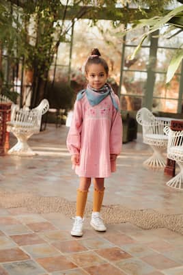 Besticktes Kleid Tulla aus Baumwolle | Louise Misha