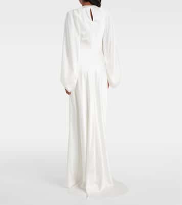 Robe longue de mariée Kami en soie | Roksanda