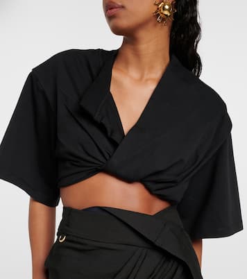 T-shirt cropped Le Bahia Court | Jacquemus
