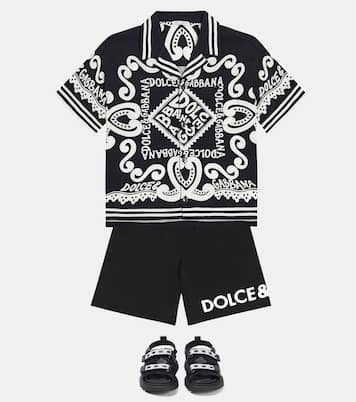 Chemise imprimée à logo | Dolce&Gabbana Kids