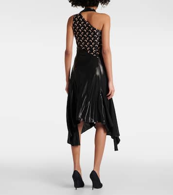 Regenerated Moon draped jersey midi dress | Marine Serre
