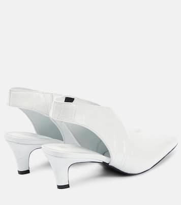 Slingback-Pumps The Croco Slim aus Leder | Toteme