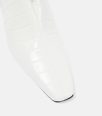 Slingback-Pumps The Croco Slim aus Leder | Toteme