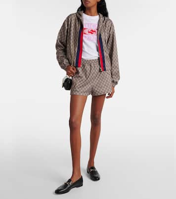 Shorts Web Stripe in jersey GG | Gucci
